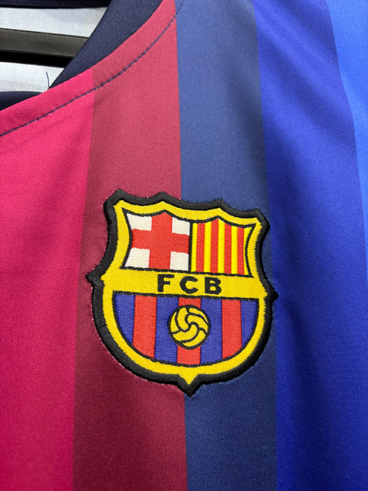 BARCELONA HOME SHIRT 26/27 EMBROIDED LOGO