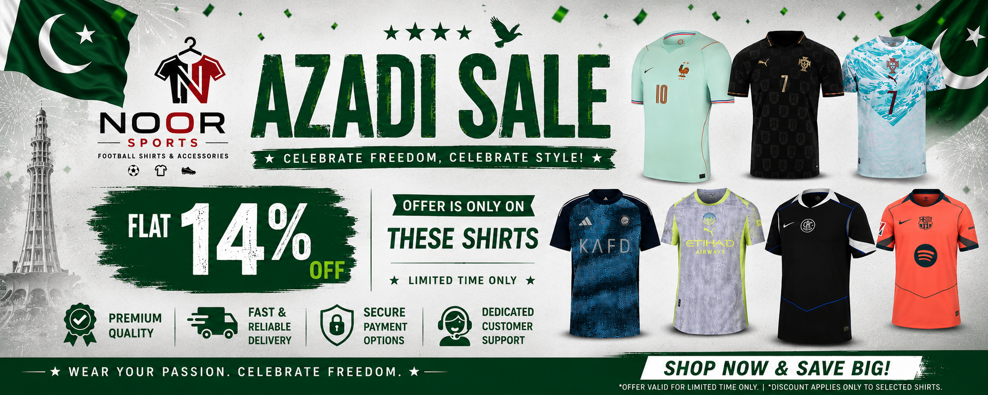 Noor Sports Azadi Sale Collection