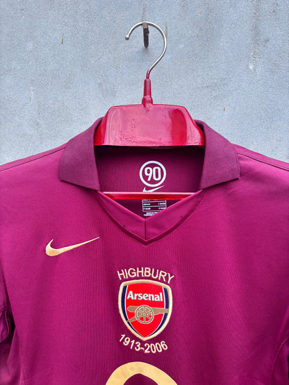 Arsenal Home 2005/06 Shirt EMBROIDED LOGO
