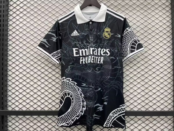 Real Madrid Dragon Black Shirt