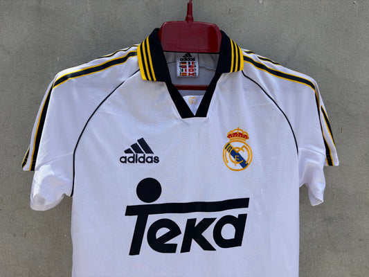 REAL MADRID HOME 99/00 JERSEY (EMBROIDED LOGO)