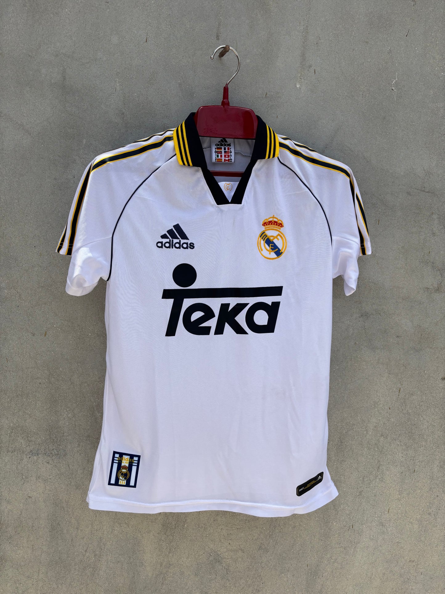REAL MADRID HOME 99/00 JERSEY (EMBROIDED LOGO)