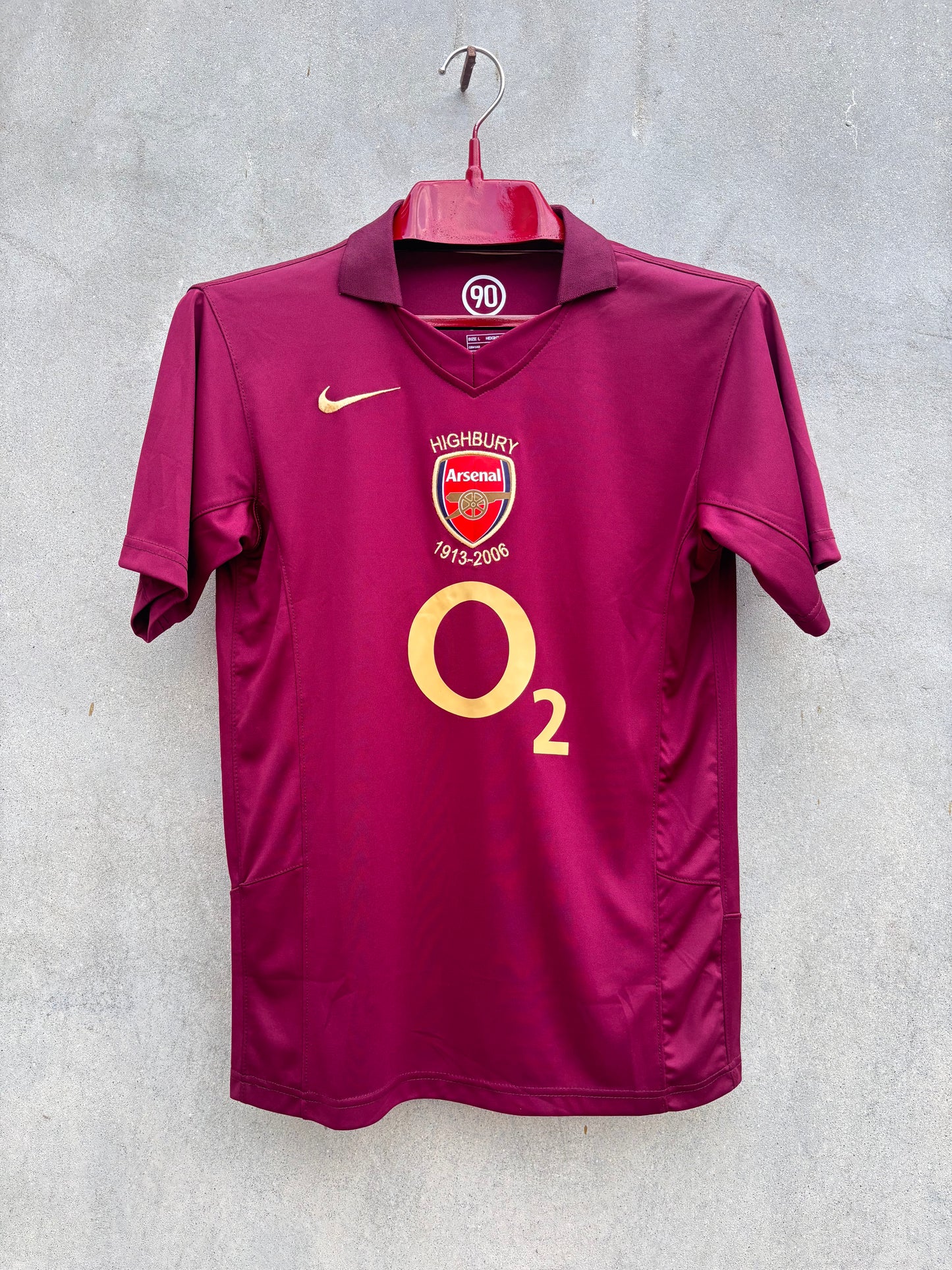 Arsenal Home 2005/06 Shirt EMBROIDED LOGO