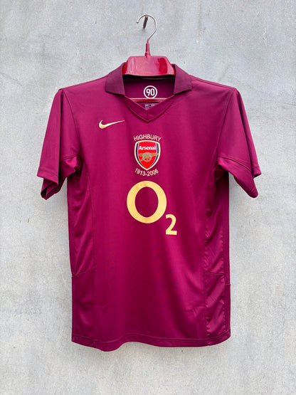 Arsenal Home 2005/06 Shirt EMBROIDED LOGO
