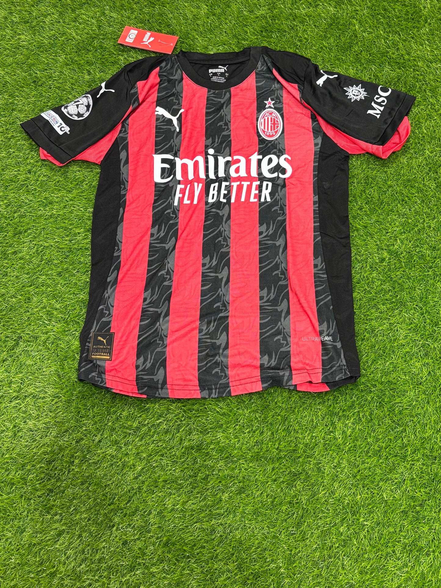 AC MILAN HOME  SHIRT 25/26 (EMBROIDED LOGO)