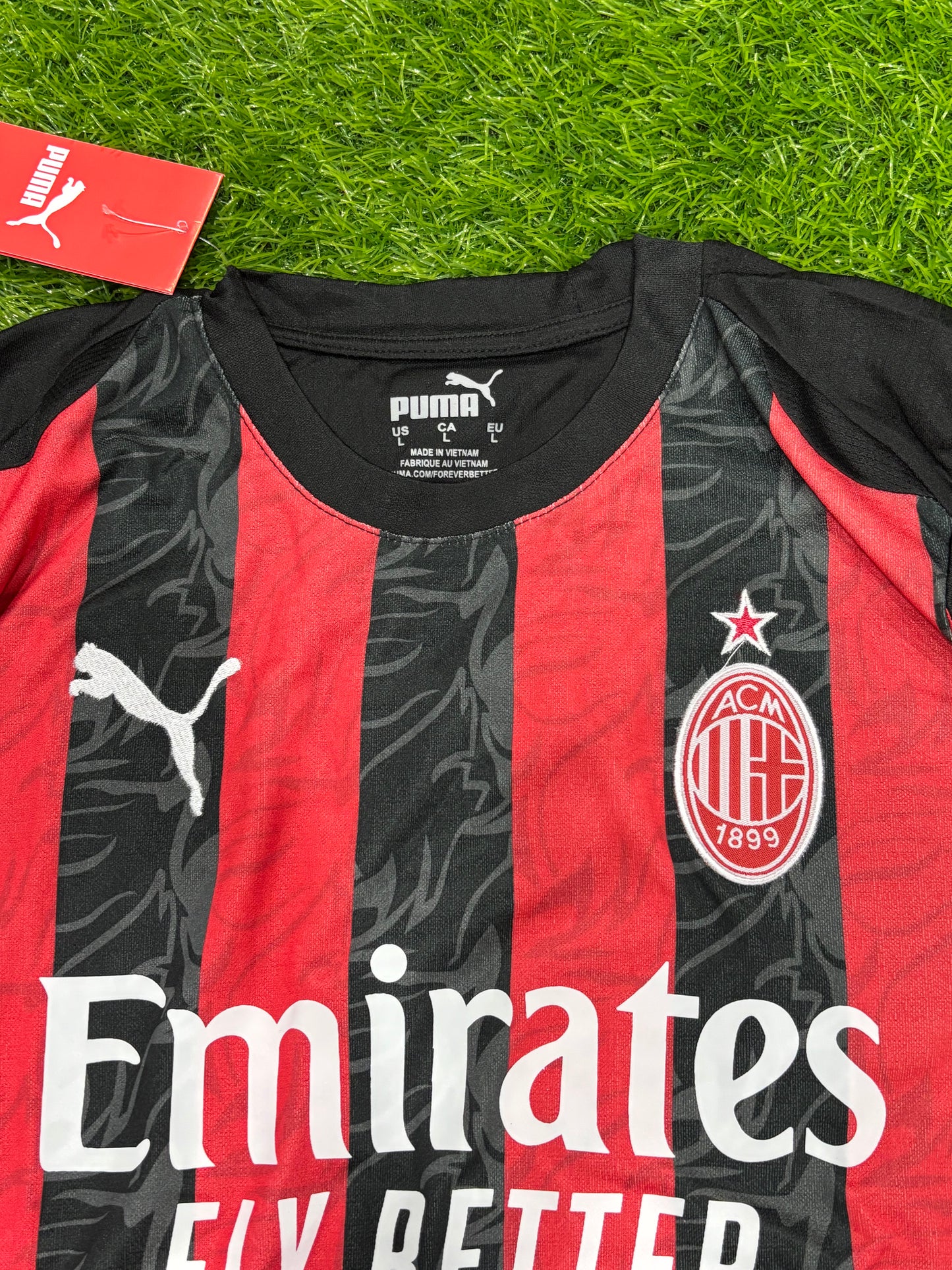 AC MILAN HOME  SHIRT 25/26 (EMBROIDED LOGO)