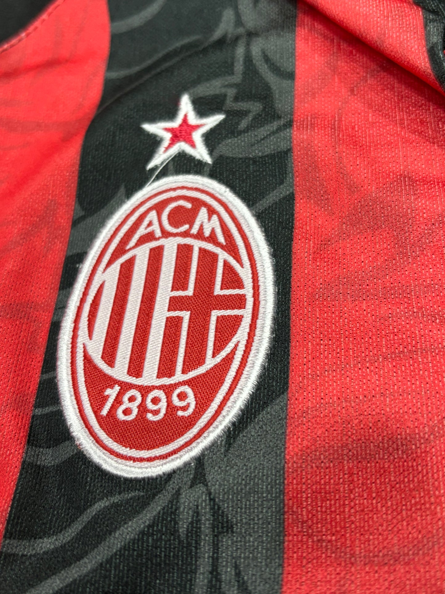 AC MILAN HOME  SHIRT 25/26 (EMBROIDED LOGO)