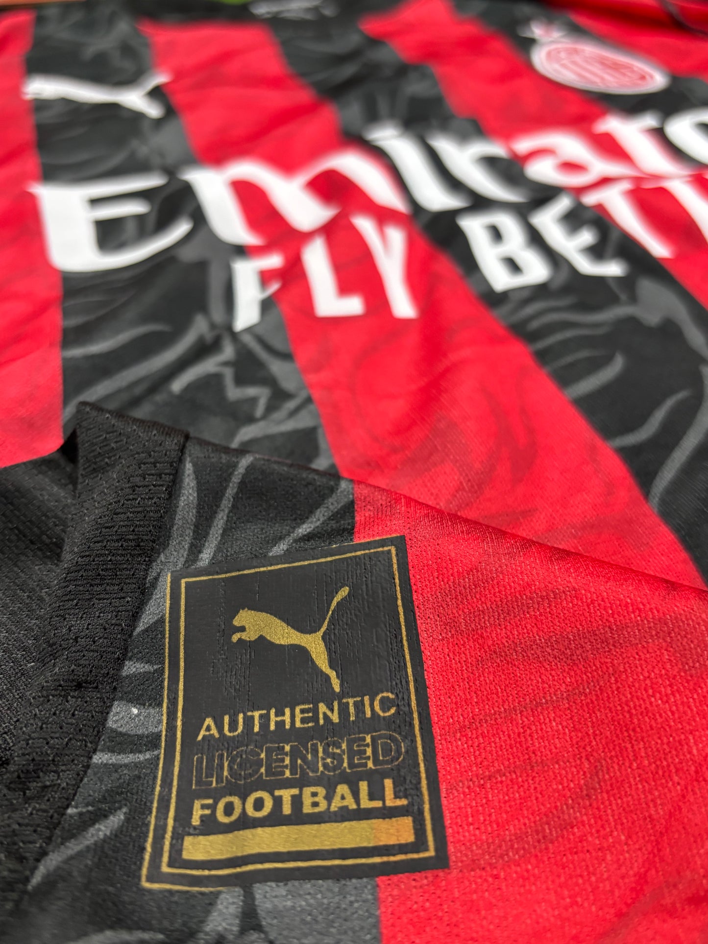 AC MILAN HOME  SHIRT 25/26 (EMBROIDED LOGO)