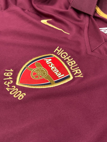 Arsenal Home 2005/06 Shirt EMBROIDED LOGO