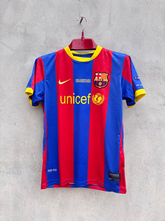 MESSI 10 BARCELONA 2011 FINAL JERSEY(EMBROIDED LOGO)