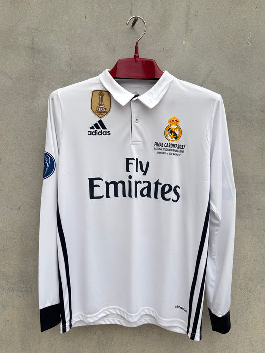 Ronaldo 7 Real Madrid Home  2016/17 FULL SLEEVE JERSEY (ORIGINAL LOGO)