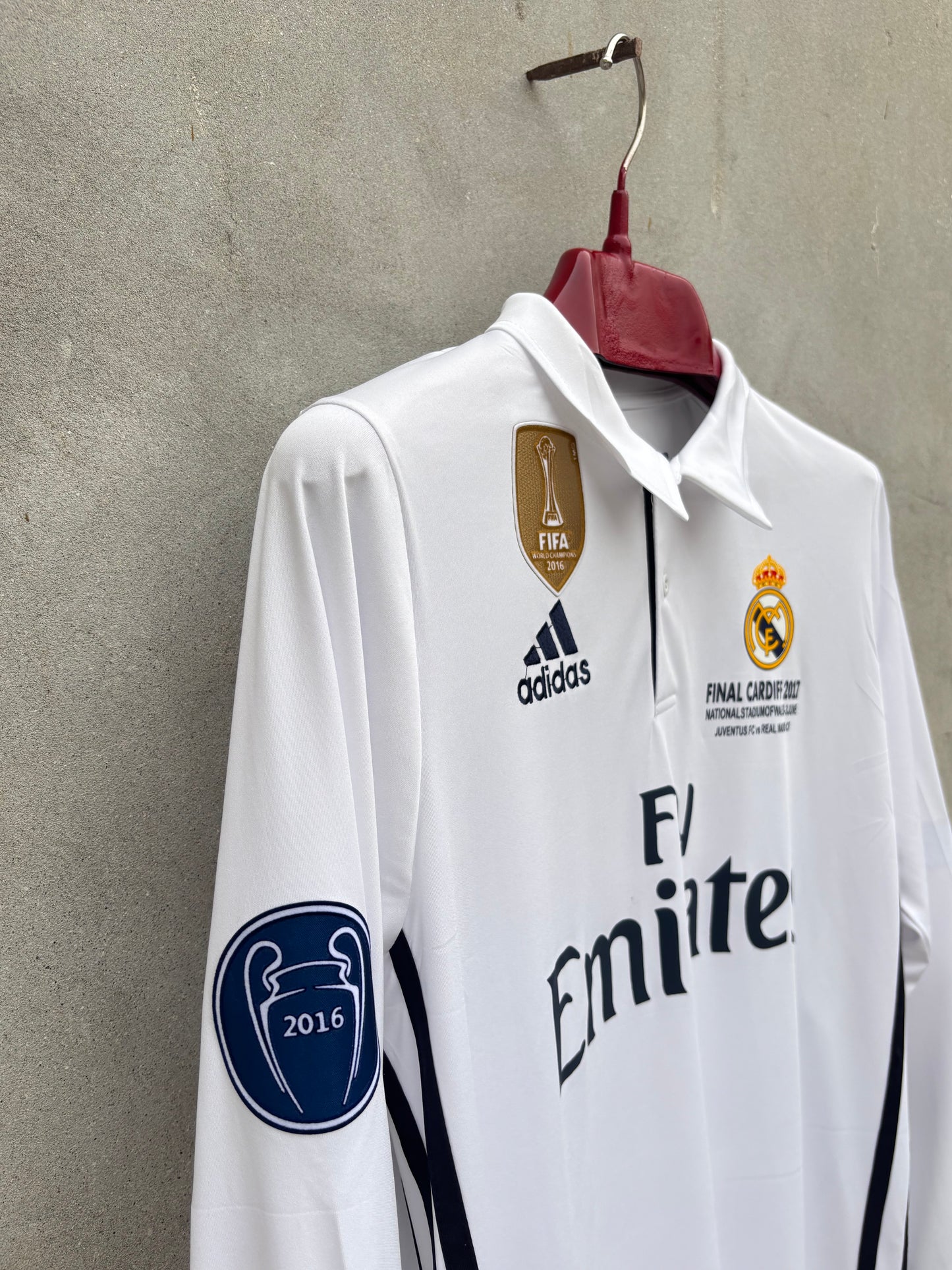 Ronaldo 7 Real Madrid Home  2016/17 FULL SLEEVE JERSEY (ORIGINAL LOGO)