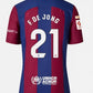 F. DE JONG 21 Barca Home shirt