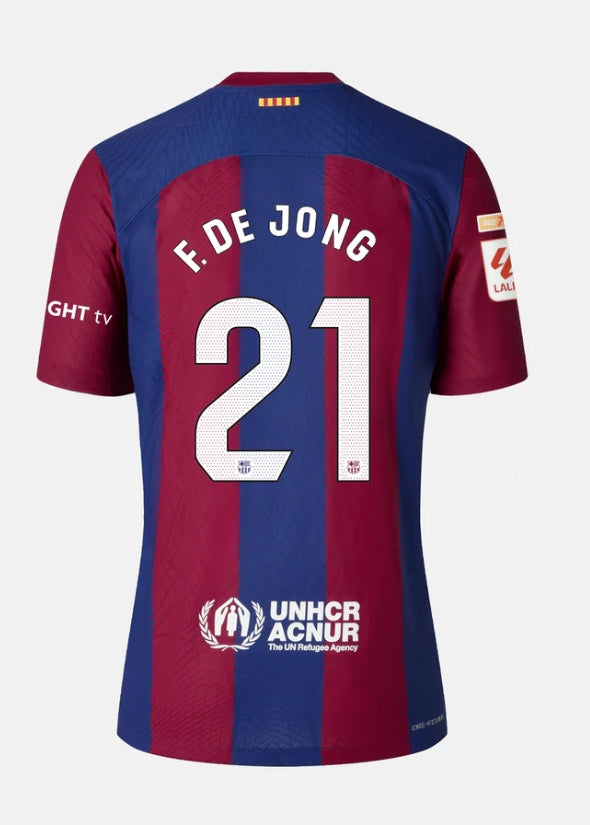 F. DE JONG 21 Barca Home shirt