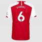 Gabriel 6 Home Arsenal Shirt 23/24