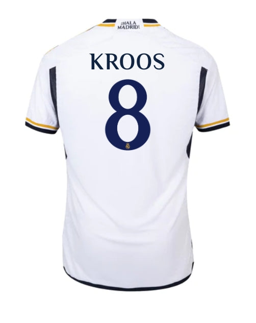 Real Madrid Home Shirt-Backside with kroos 9 printed