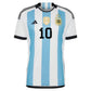 ARGENTINA MESSI 10 WORLD CUP JERSEY 22/23
