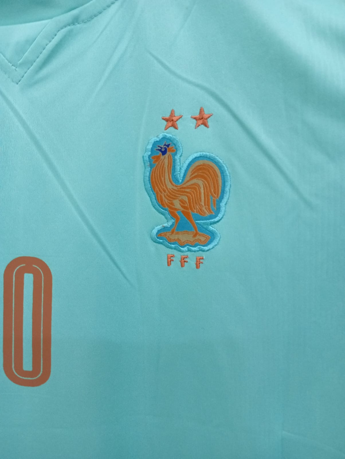 MBAPPE 10 FRANCE AWAY FIFA CUP JERSEY (EMBROIDED LOGO)
