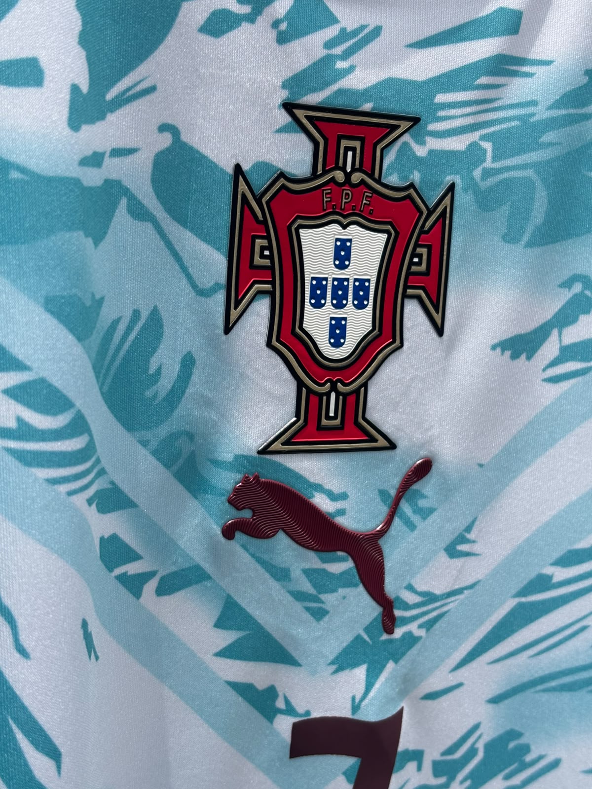 RONALDO 7 PORTUGAL AWAY FIFA CUP JERSEY (TPU LOGO)
