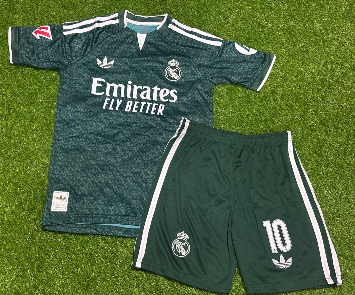 REAL MADRID AWAY KIDS KIT 26/27 Embroided logo