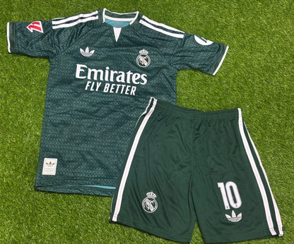 REAL MADRID AWAY KIDS KIT 26/27 Embroided logo