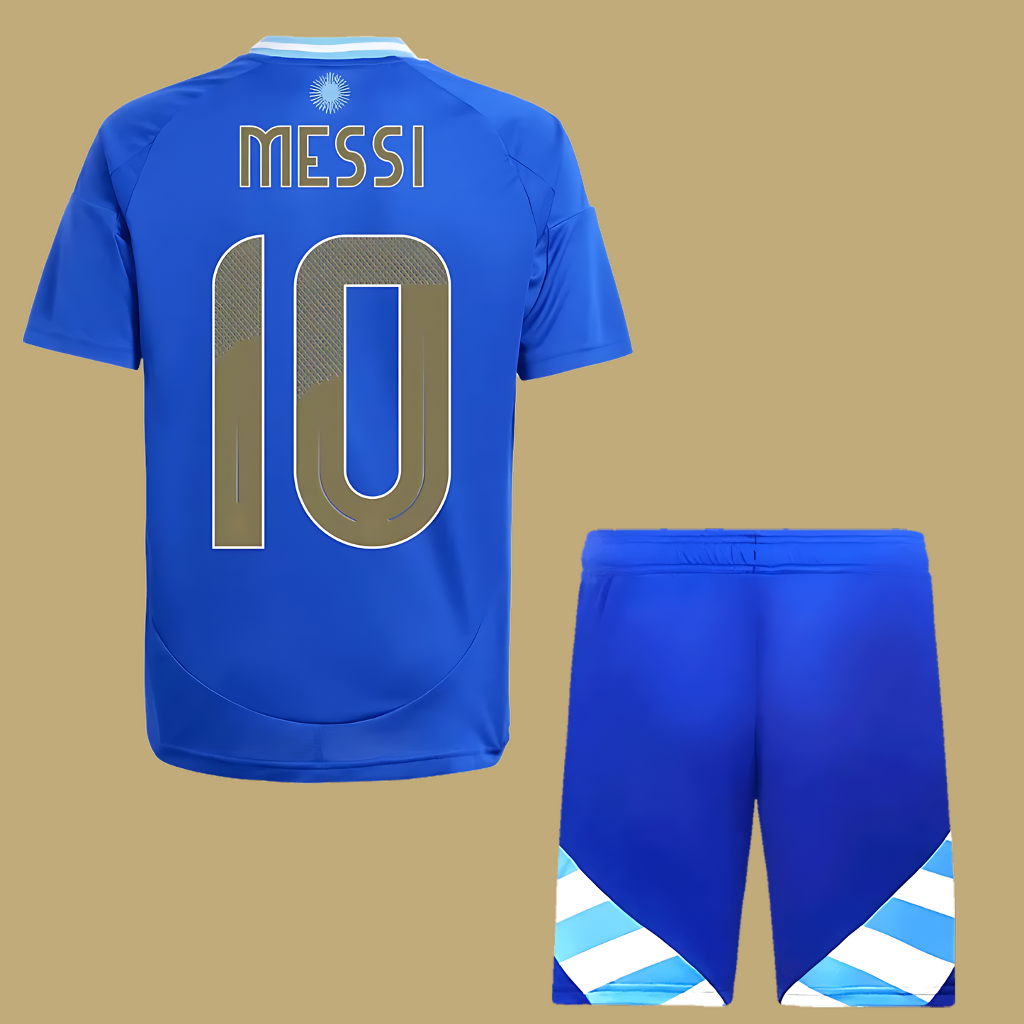 ARGENTINA AWAY KIDS KIT WITH MESSI 10