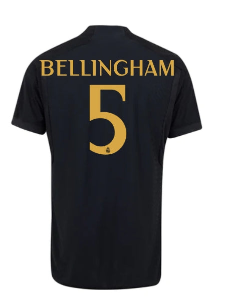 Real Madrid THird  shirt-Backside with bellingham 5 printed 